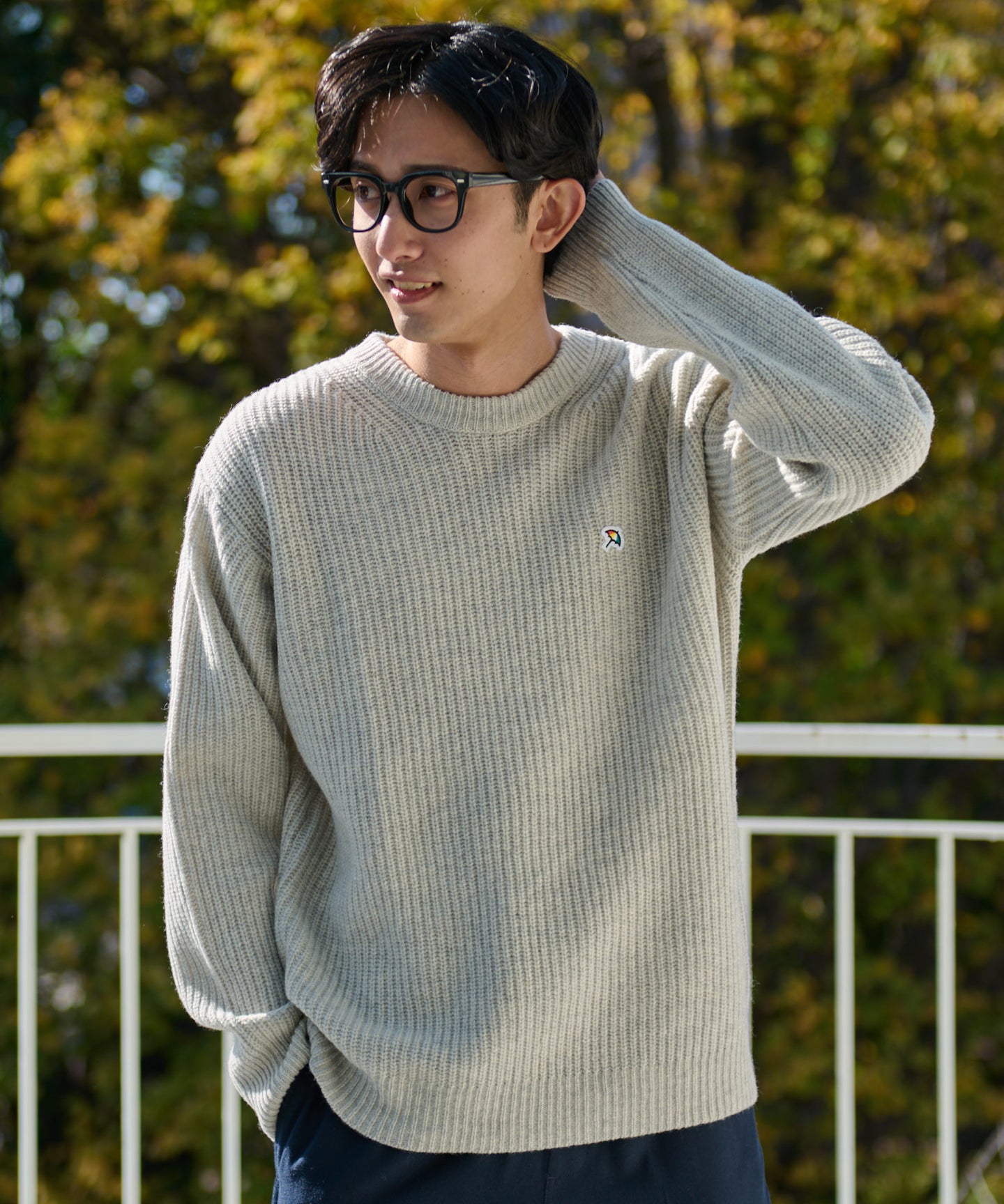 Arnold Palmer シェア 畔編みウールニットセーター